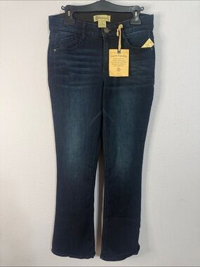 NWT Democracy Women’s Dark Wash Mid Rise Mold & Hold Bootcut Jeans Size 8